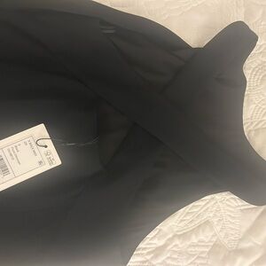 Theory Black Halter Sheath Midi Dress